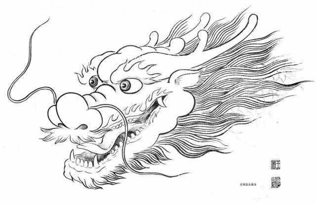 白描龍譜的畫法素材，搞創(chuàng)作，設(shè)計都用的到