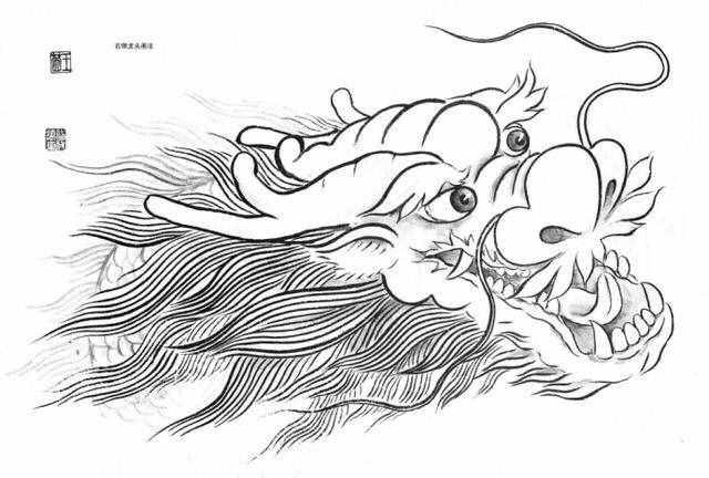 白描龍譜的畫法素材，搞創(chuàng)作，設(shè)計都用的到