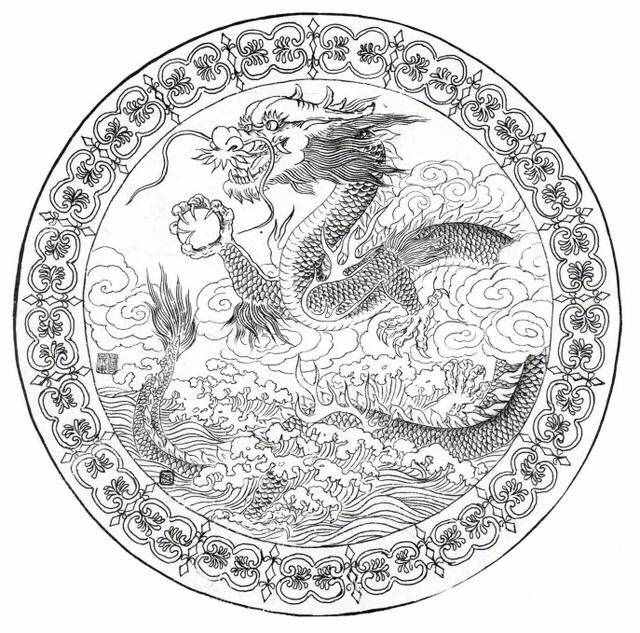 白描龍譜的畫法素材，搞創(chuàng)作，設(shè)計都用的到
