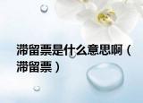 滯留票是什么意思?。羝保? /></span></a>
                        <h2><a  title=