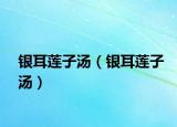 銀耳蓮子湯（銀耳蓮子湯）