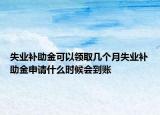 失業(yè)補(bǔ)助金可以領(lǐng)取幾個(gè)月失業(yè)補(bǔ)助金申請(qǐng)什么時(shí)候會(huì)到賬