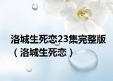 洛城生死戀23集完整版（洛城生死戀）