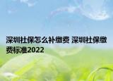 深圳社保怎么補(bǔ)繳費(fèi) 深圳社保繳費(fèi)標(biāo)準(zhǔn)2022