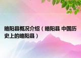 略陽縣概況介紹（略陽縣 中國歷史上的略陽縣）
