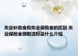 失業(yè)補(bǔ)助金和失業(yè)保險(xiǎn)金的區(qū)別 失業(yè)保險(xiǎn)金領(lǐng)取流程是什么介紹