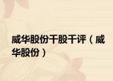 威華股份千股千評（威華股份）