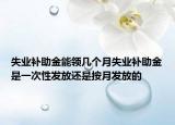 失業(yè)補(bǔ)助金能領(lǐng)幾個(gè)月失業(yè)補(bǔ)助金是一次性發(fā)放還是按月發(fā)放的