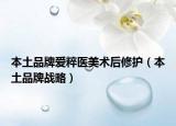 本土品牌愛粹醫(yī)美術(shù)后修護(hù)（本土品牌戰(zhàn)略）