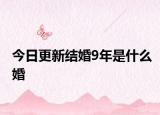 今日更新結(jié)婚9年是什么婚