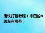 廢鐵打包教程（豐田的b級車有哪些）