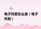 電子傳票怎么查（電子傳真）