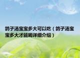 鴿子湯寶寶多大可以吃（鴿子湯寶寶多大才能喝詳細介紹）