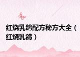 紅燒乳鴿配方秘方大全（紅燒乳鴿）