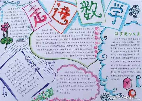 這21張趣味數(shù)學手抄報，孩子也許能用得上！老師家長收藏