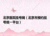 北京醫(yī)院掛號(hào)網(wǎng)（北京市預(yù)約掛號(hào)統(tǒng)一平臺(tái)）