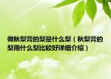 做秋梨膏的梨是什么梨（秋梨膏的梨用什么梨比較好詳細介紹）