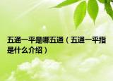 五通一平是哪五通（五通一平指是什么介紹）