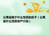 公寓是屬于什么性質(zhì)的房子（公寓是什么性質(zhì)房產(chǎn)介紹）