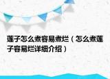 蓮子怎么煮容易煮爛（怎么煮蓮子容易爛詳細介紹）