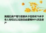 離婚后房產(chǎn)贈(zèng)與需要多少錢鄭州70多歲老人有經(jīng)過公證的自由遺囑90%涉及房產(chǎn)