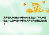 房產(chǎn)證大產(chǎn)權(quán)和小產(chǎn)權(quán)有什么說法（??大產(chǎn)權(quán)證是什么房產(chǎn)證小產(chǎn)權(quán)和大產(chǎn)權(quán)有哪些區(qū)別介紹）