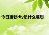今日更新diy是什么意思