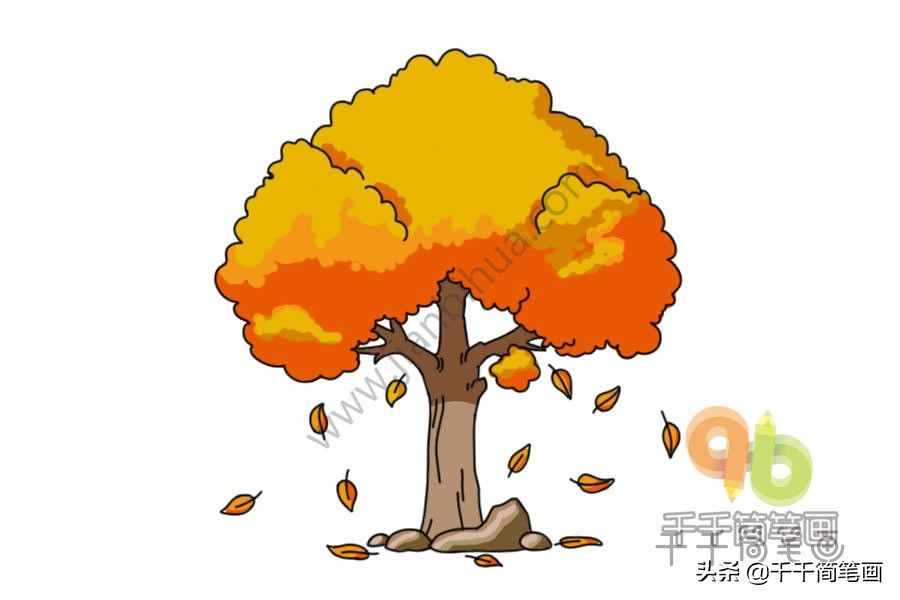 秋天主題簡筆畫，拿起畫筆一起來畫秋天