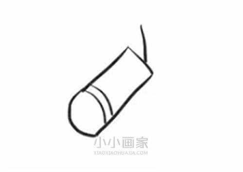放鞭炮簡筆畫畫法圖片步驟- www.xiaoxiaohuajia.com