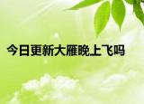 今日更新大雁晚上飛嗎