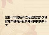 出售十年的經(jīng)濟(jì)適用房要交多少稅房地產(chǎn)稅有開(kāi)征條件和降價(jià)關(guān)系不大