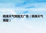 精準天氣預報無廣告（精準天氣預報）