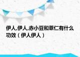 伊人,伊人,赤小豆和薏仁有什么功效（伊人伊人）