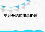 小葉開唱的痛苦的歌
