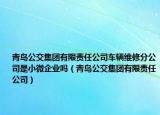 青島公交集團有限責任公司車輛維修分公司是小微企業(yè)嗎（青島公交集團有限責任公司）