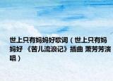 世上只有媽媽好歌詞（世上只有媽媽好 《苦兒流浪記》插曲 蕭芳芳演唱）