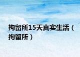 拘留所15天真實生活（拘留所）