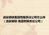酒泉鋼鐵集團(tuán)有限責(zé)任公司怎么樣（酒泉鋼鐵 集團(tuán)有限責(zé)任公司）