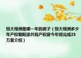 恒大綠洲是哪一年的房子（恒大綠洲多少年產(chǎn)權(quán)朝陽添共有產(chǎn)權(quán)房今年將完成25萬套介紹）