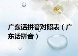 廣東話拼音對(duì)照表（廣東話拼音）