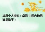 卓君個(gè)人資料（卓君 中國內(nèi)地男演員歌手）