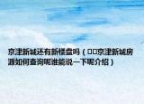 京津新城還有新樓盤嗎（??京津新城房源如何查詢呢誰能說一下呢介紹）
