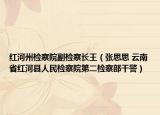 紅河州檢察院副檢察長王（張思思 云南省紅河縣人民檢察院第二檢察部干警）