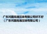 廣東鴻圖南通壓鑄有限公司好不好（廣東鴻圖南通壓鑄有限公司）