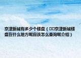 京津新城有多少個樓盤（??京津新城樓盤在什么地方呢應該怎么查詢呢介紹）