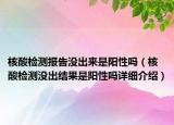 核酸檢測(cè)報(bào)告沒出來是陽性嗎（核酸檢測(cè)沒出結(jié)果是陽性嗎詳細(xì)介紹）