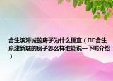 合生濱海城的房子為什么便宜（??合生京津新城的房子怎么樣誰(shuí)能說(shuō)一下呢介紹）