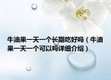 牛油果一天一個(gè)長期吃好嗎（牛油果一天一個(gè)可以嗎詳細(xì)介紹）