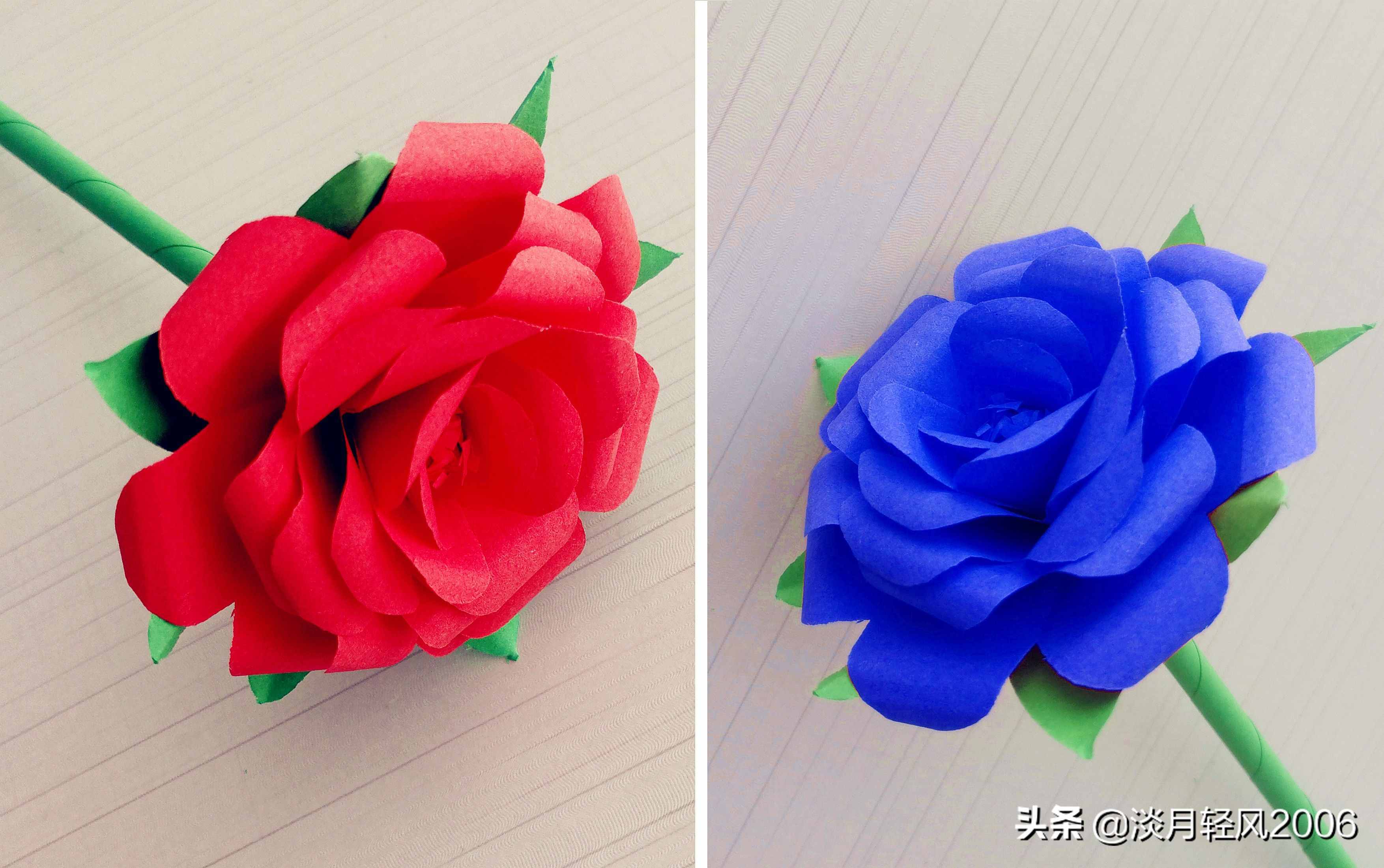 幼兒園手工，女神節(jié)到了，做一枝紅玫瑰送給媽媽，祝媽媽節(jié)日快樂