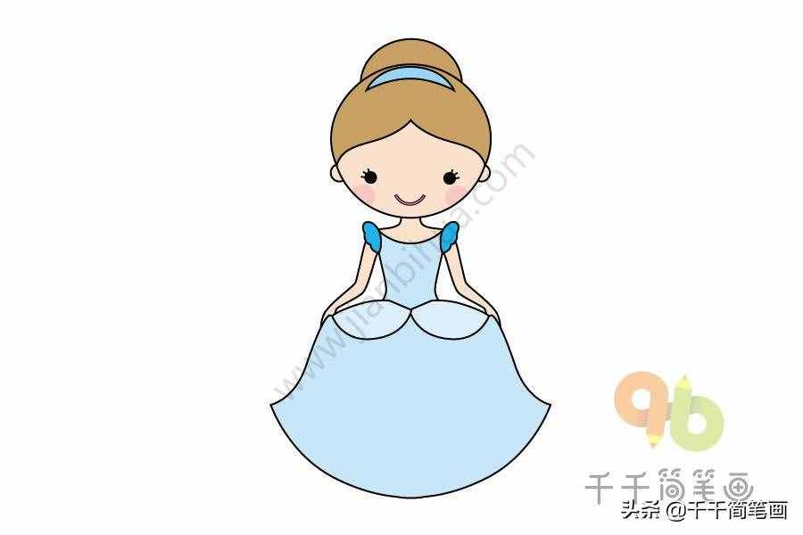 12種簡(jiǎn)單漂亮的小公主簡(jiǎn)筆畫(huà)，值得收藏！
